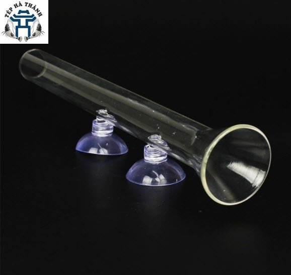 Bộ ống 35cm và chén cho tép ăn- Dụng cho cho tép ăn bằng thủy tinh- Phụ kiện bể cá cảnh thủy sinh tép cảnh