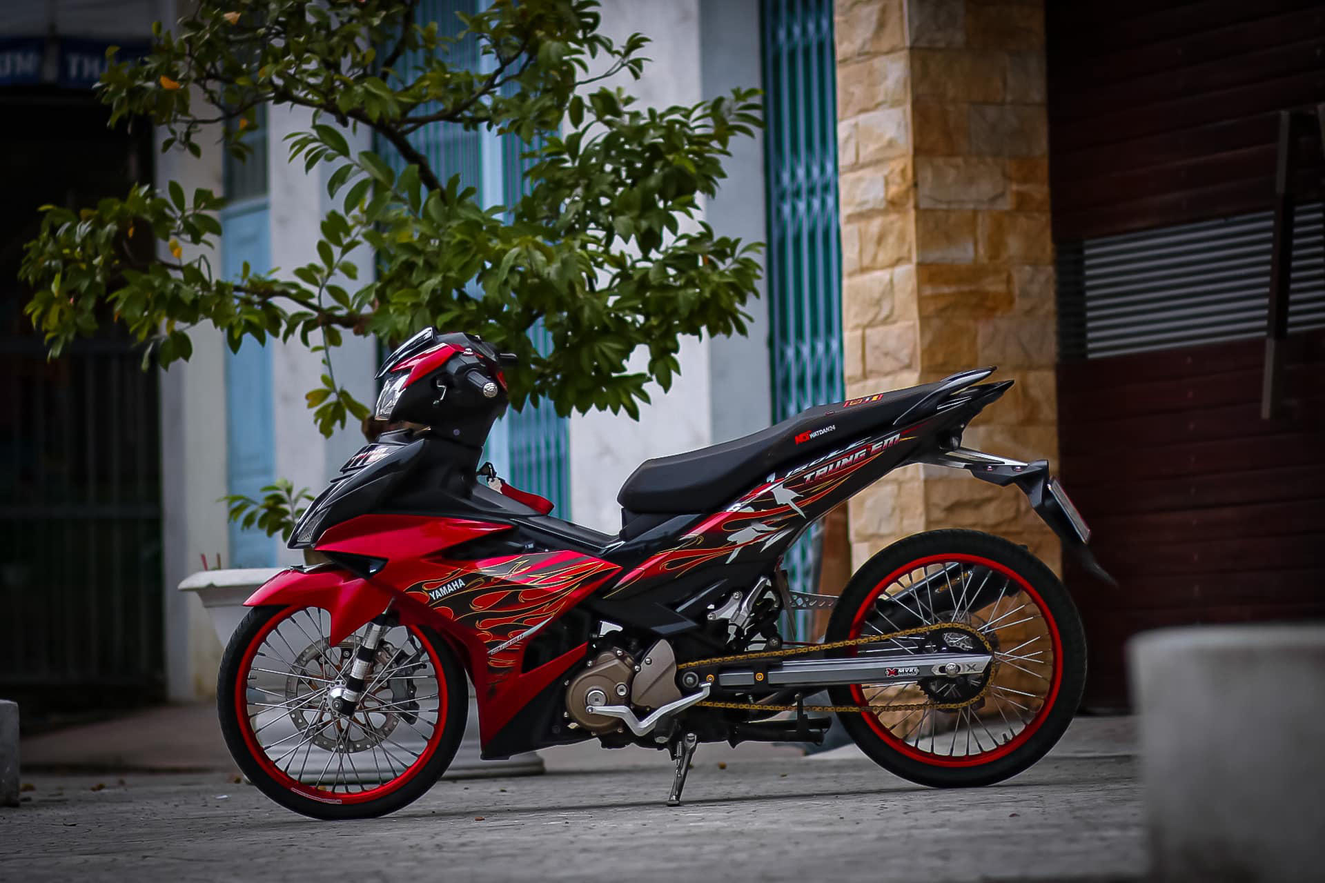 [Giá hủy diệt] Tem rời Exciter 150 đỏ đen - mẫu lửa siêu ngầu 2023