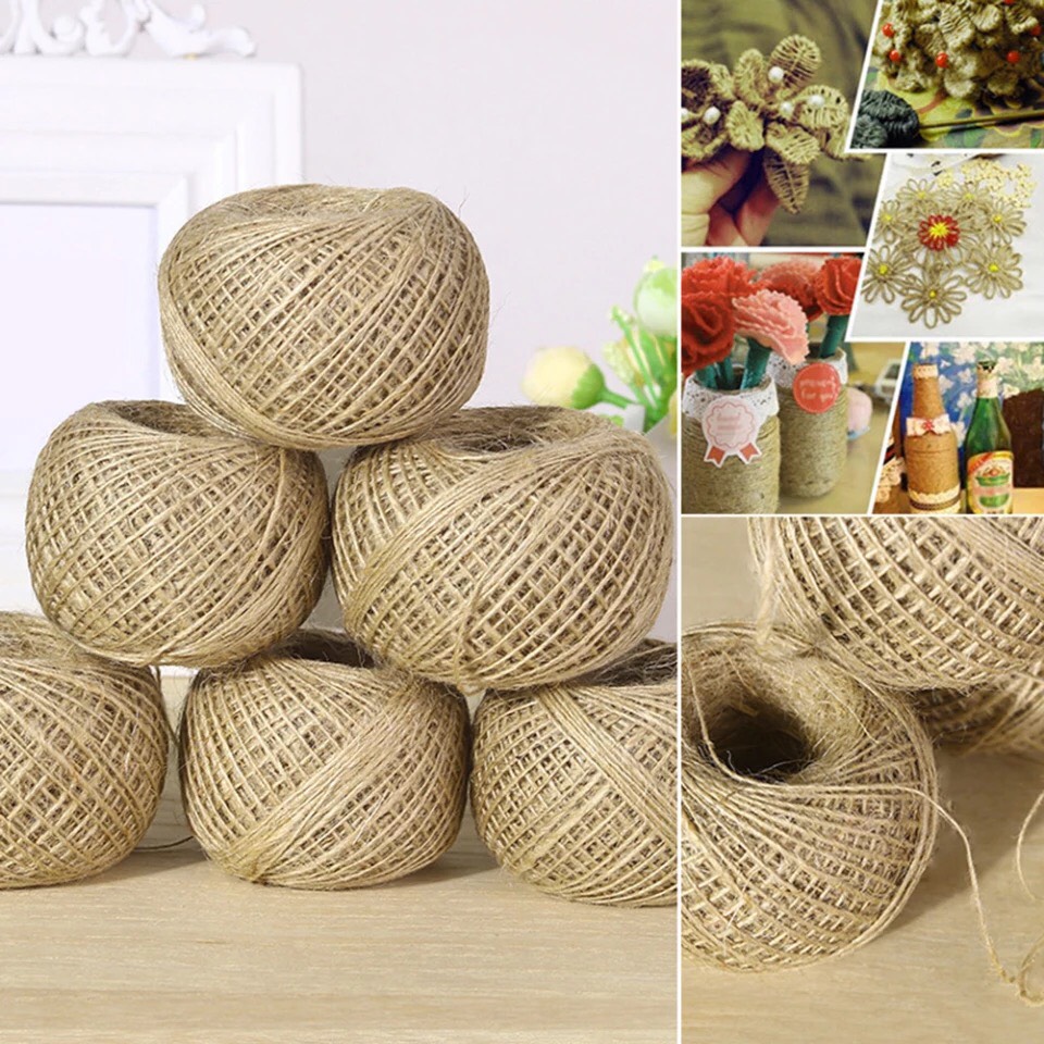 Cuộn dây thừng dài 30 mét làm đồ handmade, quấn lọ hoa