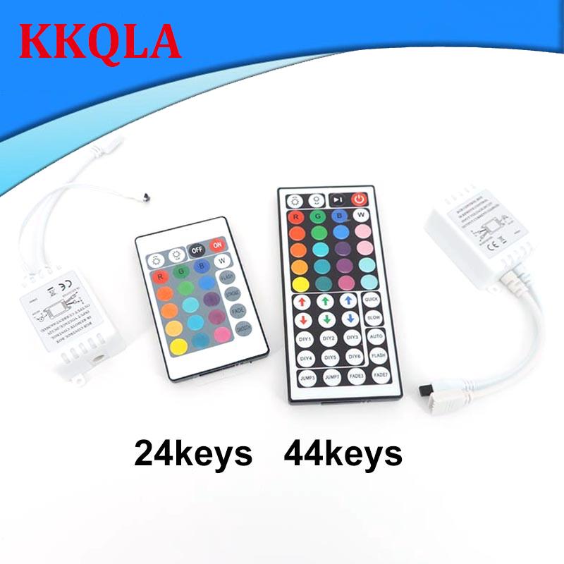 KKQLA Store DC 12V RGB IR Remote Controller Led Strip light 24 44 Keys adjustable switch for SMD 3528/5050/5730/5630 LED Strip lamp lighting