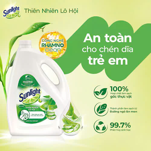 Nước rửa chén Sunlight can 3.6l