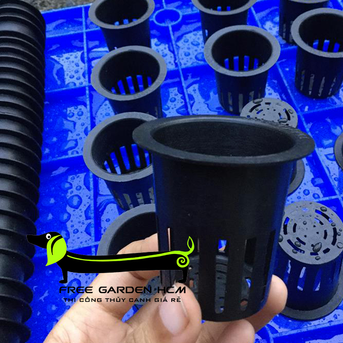 RỌ NHỰA TRỒNG RAU PHI 55 HOẶC PHI 65 COMBO 100 CÁI