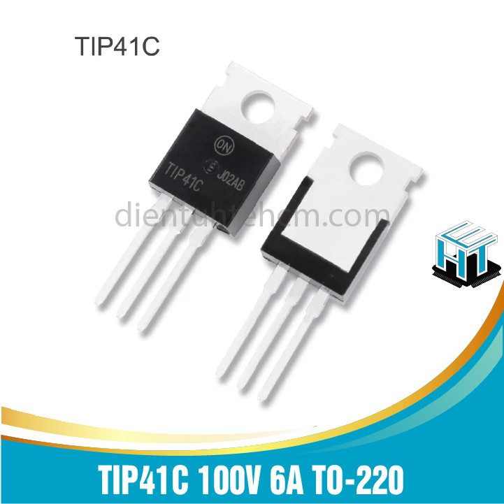 Combo 4 con Transistor công suất NPN TIP41C 100V 6A TO-220