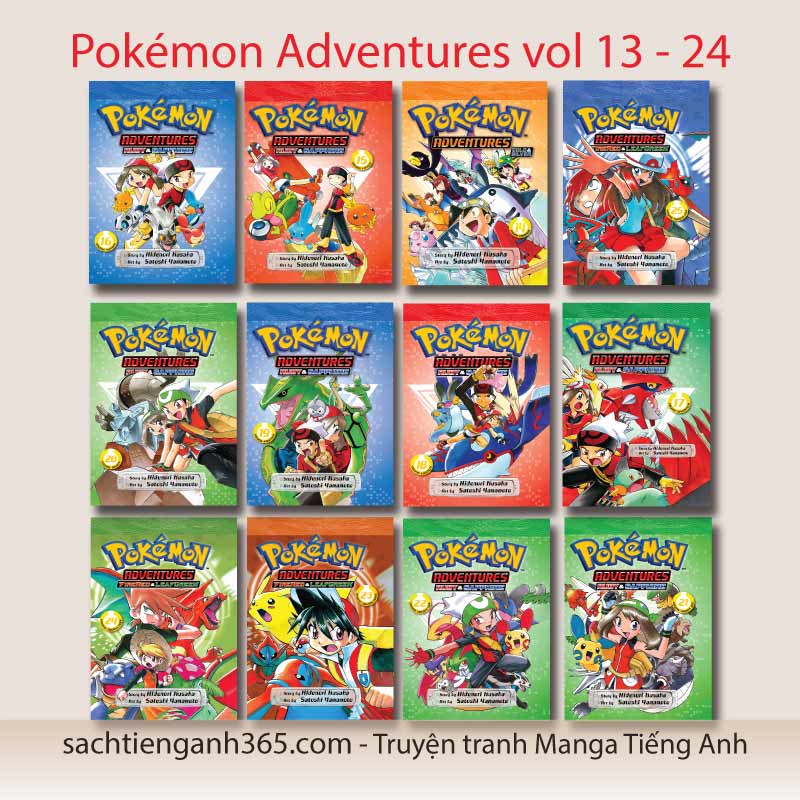 Pokemon Adventures - Manga T.Anh Vol 1-29 (Update)