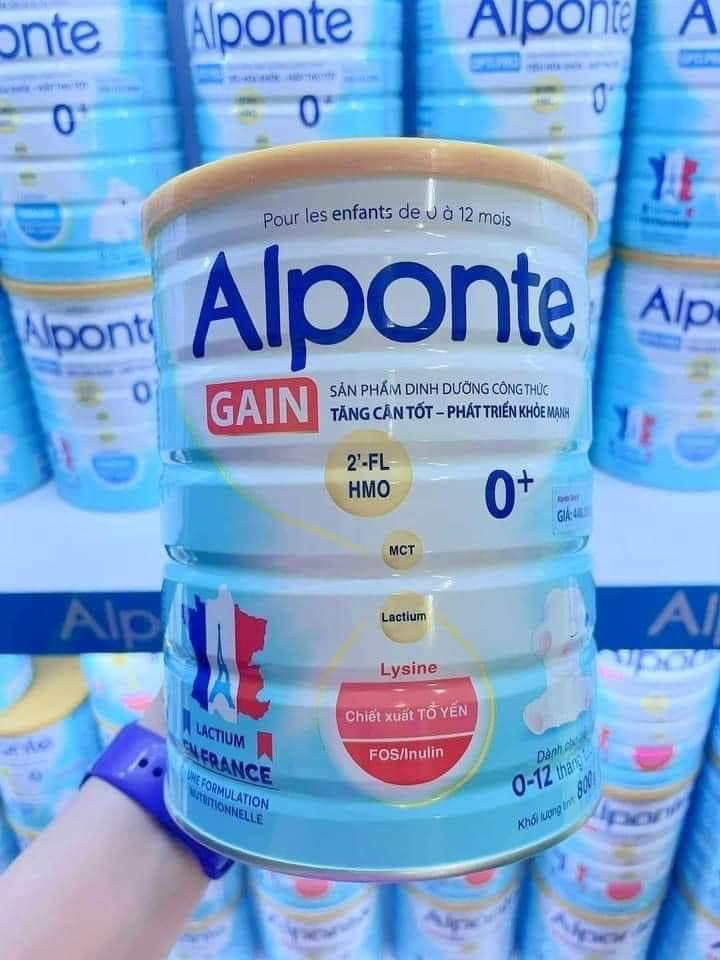 (Date mới) Sữa Alponte Gain 0+ 1+ 800g