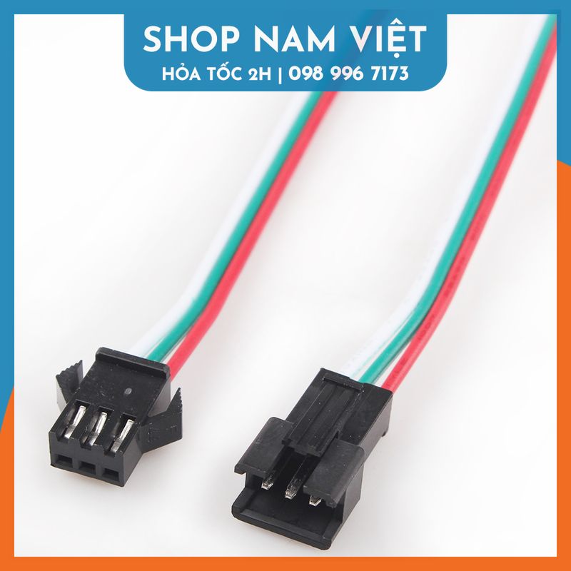 Dây cáp sm 2 pin / 3 pin cho led đuổi argb ws2812b ws2812 ws2811