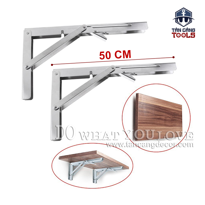 Bản Lề Gập Thông Minh Inox 50 cm Cao Cấp – 1 Cặp