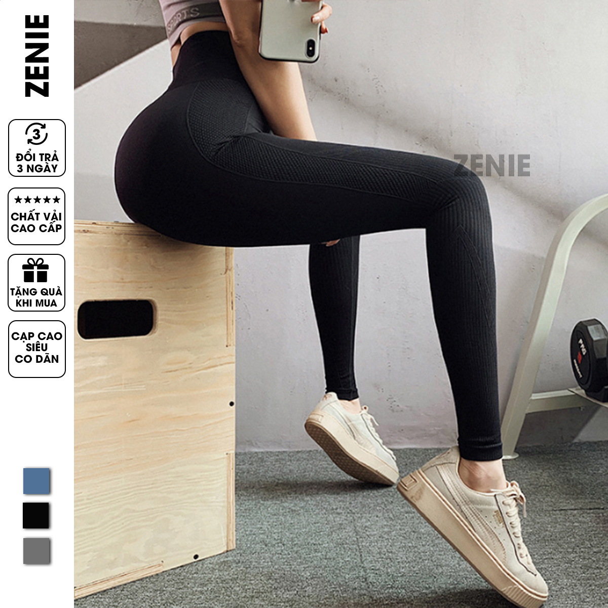 Quần tập Gym Legging Basic Thanh Lịch Siêu Co Dãn Nâng Mông Tôn Dáng Q07