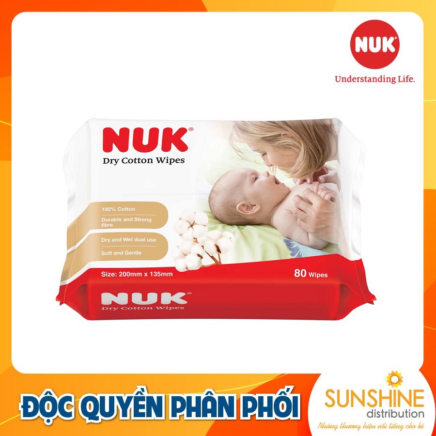 KHĂN VẢI KHÔ ĐA NĂNG NUK (80C)
