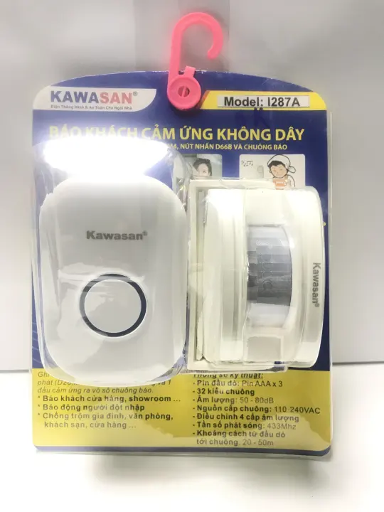 BÁO ĐỘNG BÁO KHÁCH CHUÔNG RỜI KHÔNG DÂY KW-I287A | Lazada.vn