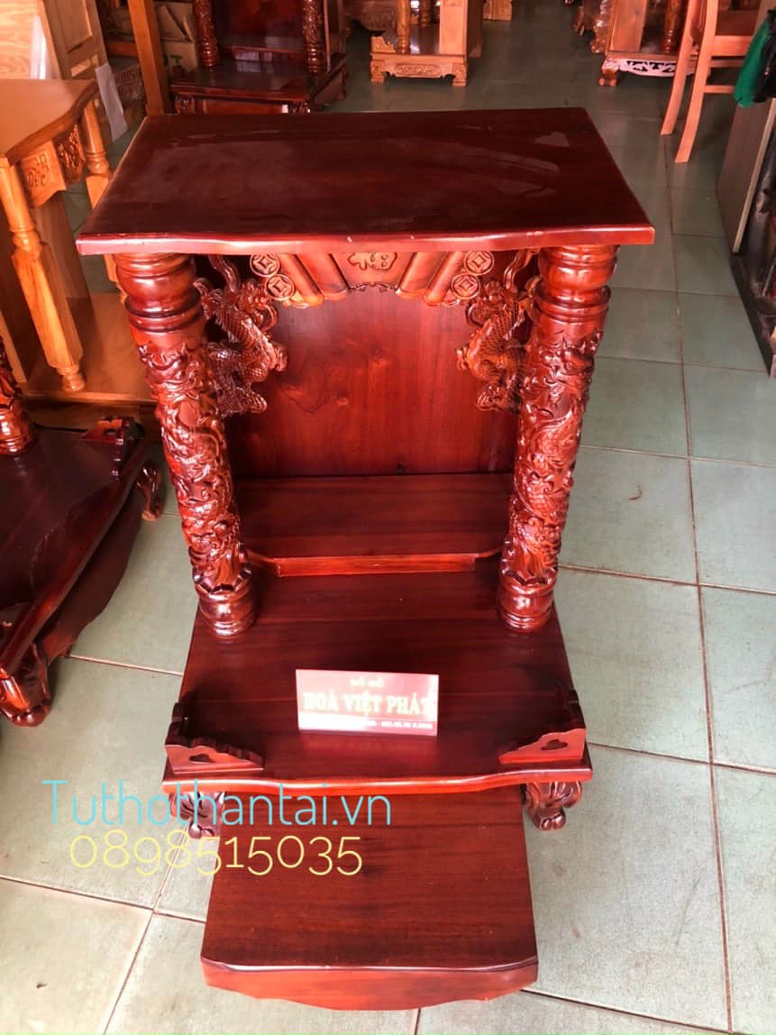 Bàn thờ thần tài 60 x 60 x 88cm ( Hàng loại dày )