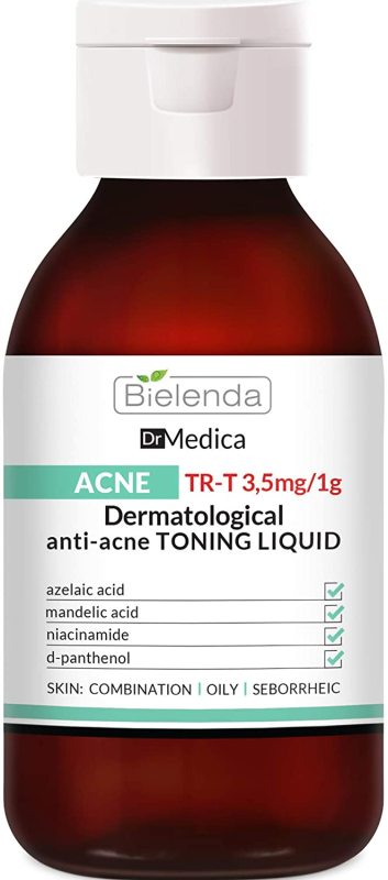 [HCM]Toner giảm mụn giảm thâm Bielenda Dr Medica Dr Medica Acne Dermatologic Anti-Acne 250 ml nhập khẩu