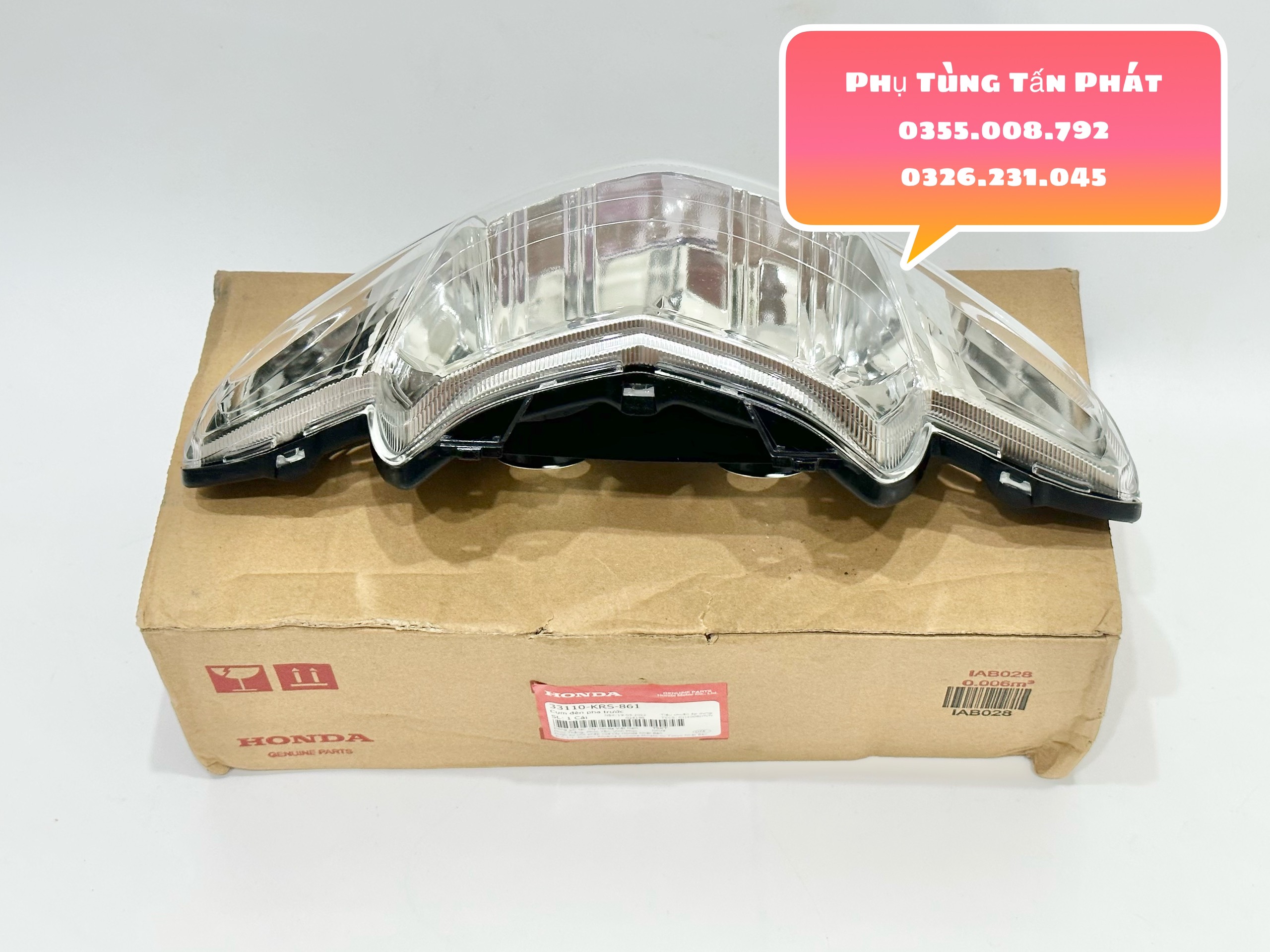 Pha Đèn - Choá Đèn Wave Nhỏ Chính Hãng Honda