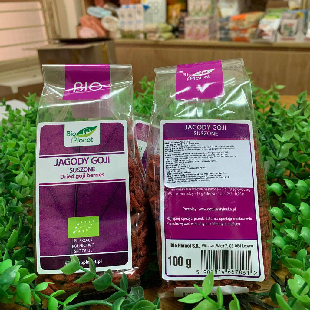 Kỷ tử hữu cơ Bio Planet 100g - Leafhouse hcm