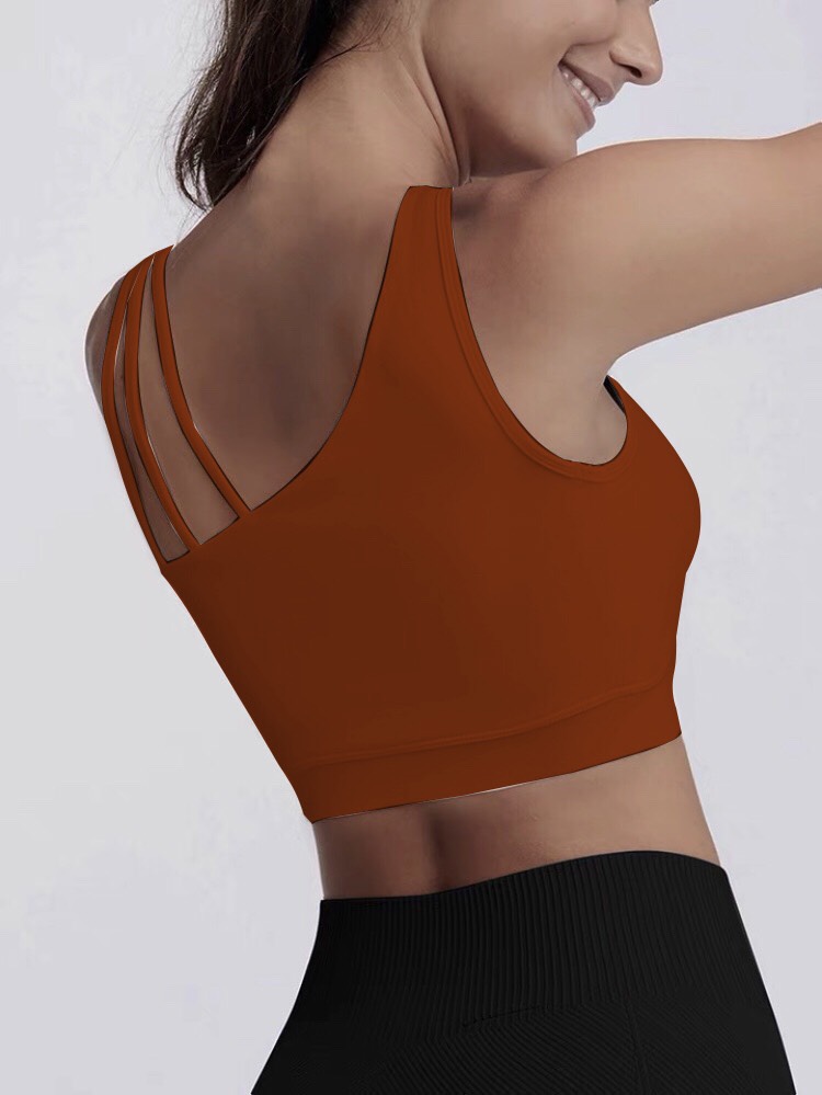 [FreeshipMAX] A038 Áo Bra Thể Thao Nữ Lệch Vai Ba Dây Có Mút Sẵn Tập Gym, Yoga, Zumba, Du Lịch, Đi Chơi Rất Đẹp