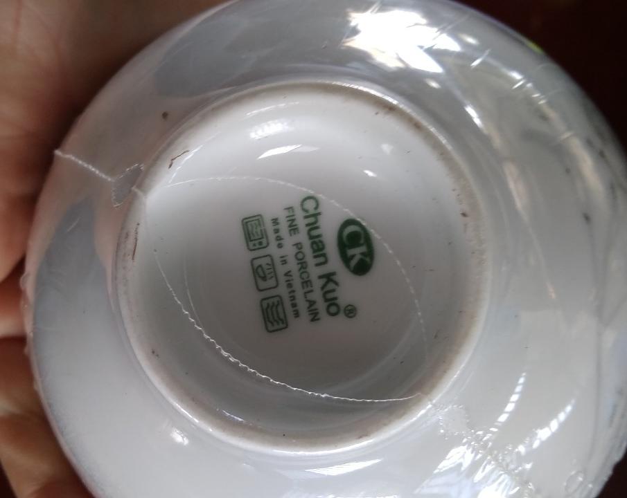 chén cơm trắng bông hồng đen CK loại 1