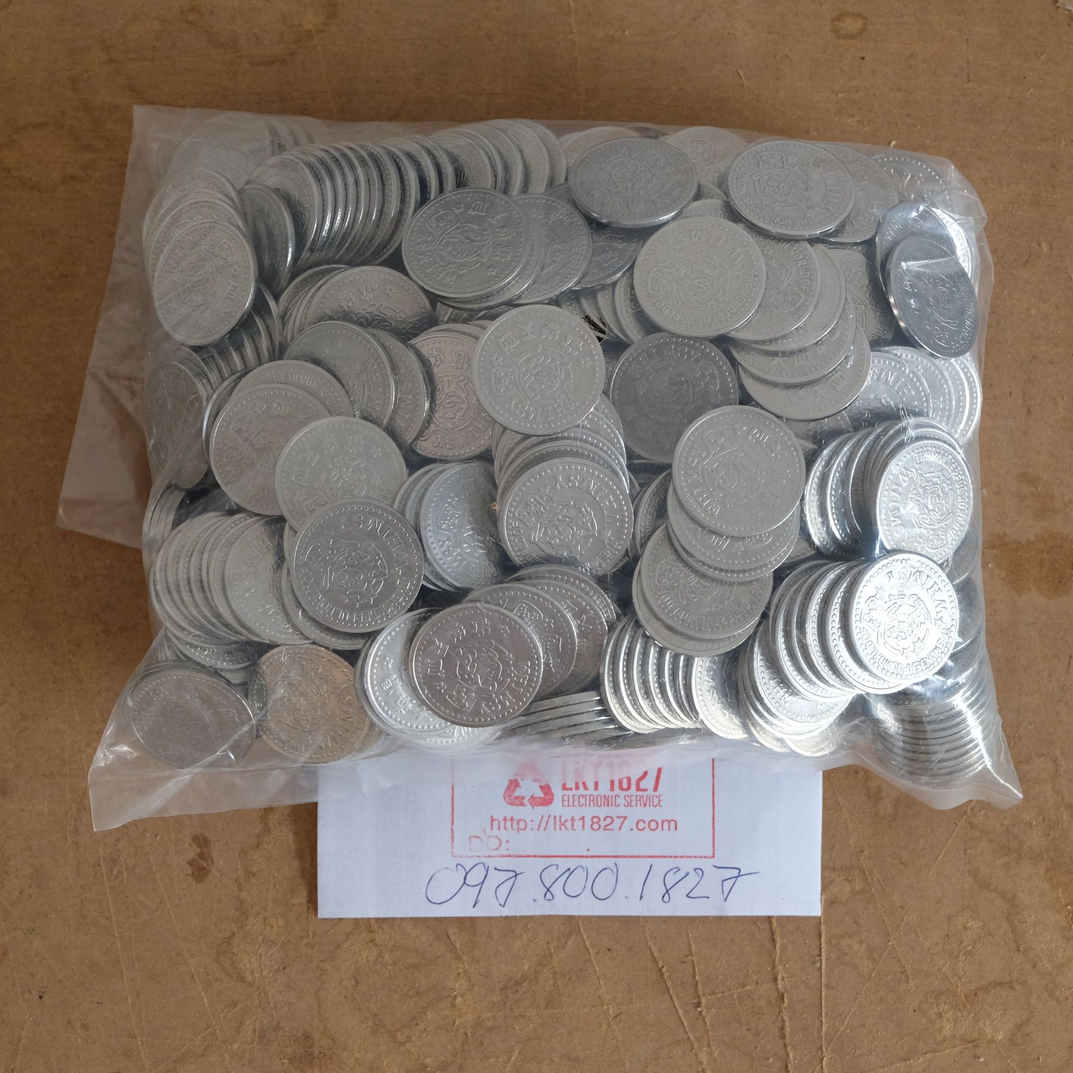 Xu cho máy chơi điện tử siêu thị cỡ 26mm (500 Xu mới 100%)