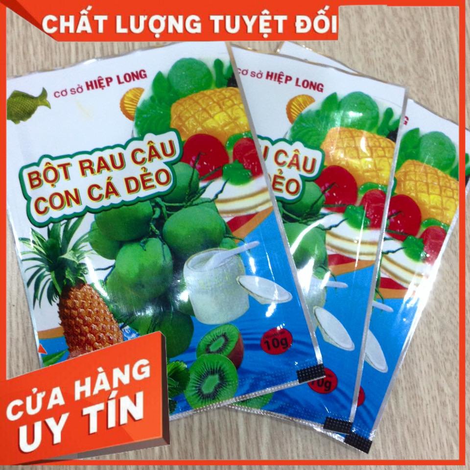 1 Gói Thạch rau câu con cá dẻo 10gr _loại ngon