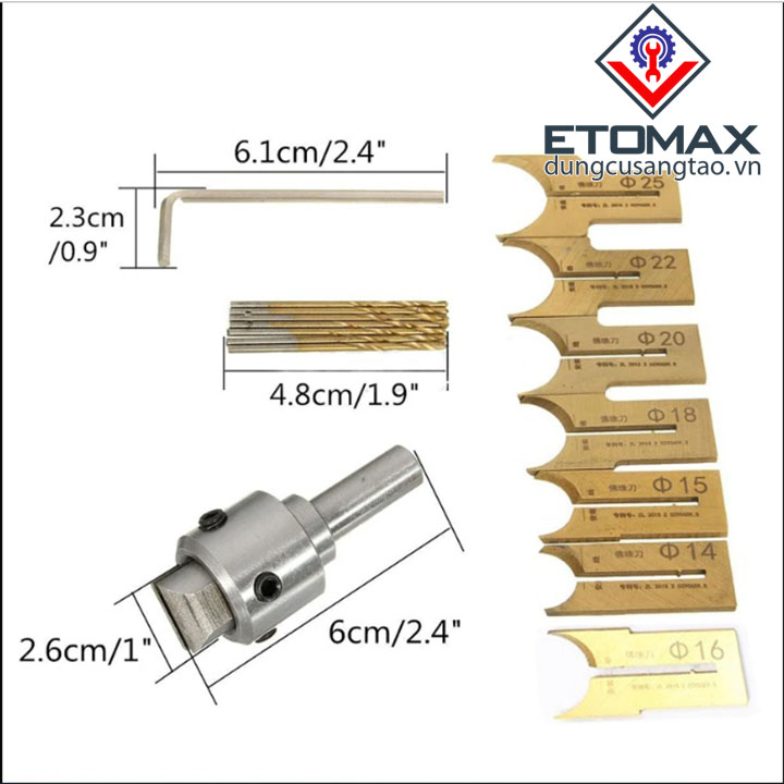 bộ Mũi khoan tạo hạt chuỗi V2