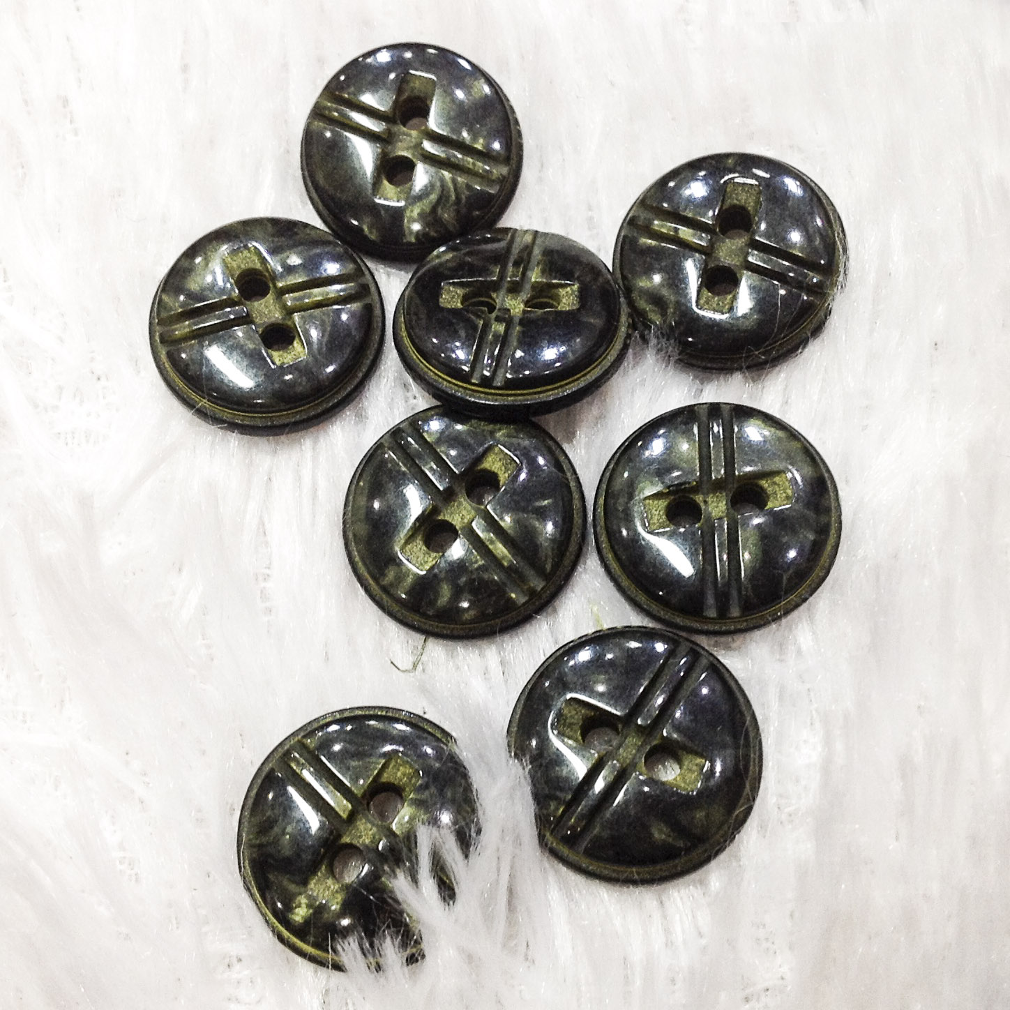 5 PCs button acrylic round shirt men women cute color button shirt tops applique DIY craft clothing size 1.5cm