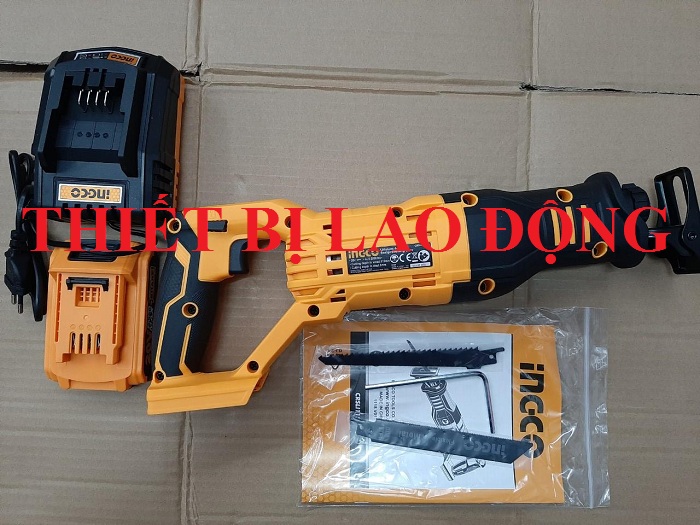 20V Máy cưa kiếm dùng pin Ingco CRSLI1151 (GỒM 1 PIN VÀ 1 SẠC 20V)