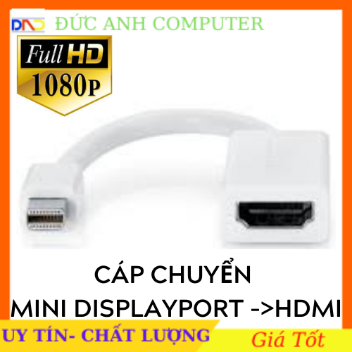 Cáp chuyển đổi mini display port ra hdmi - mini display port to hdmi adapter, full hd 1080