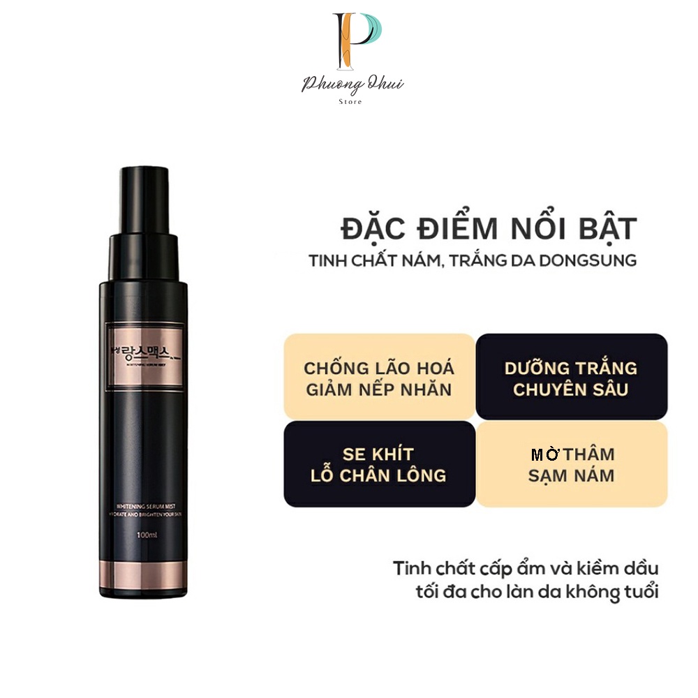 Tinh Chất Dưỡng Trắng Mờ Nám Dongsung Hàn Quốc Mẫu Mới Whitening Serum Mist 100ml