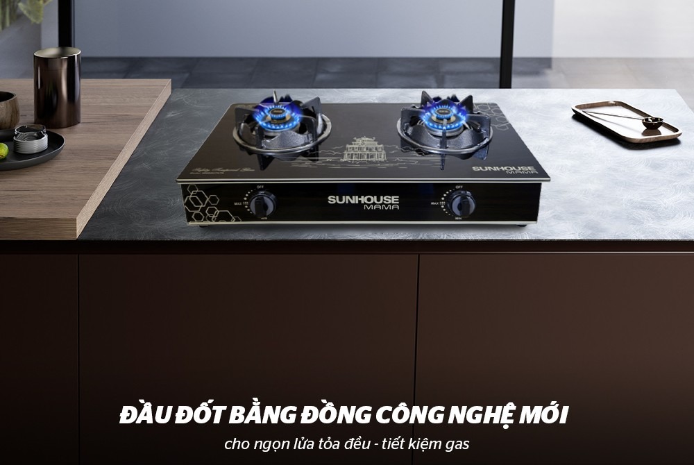 Bếp Gas dương kính Sunhouse Mama MMBB0787B