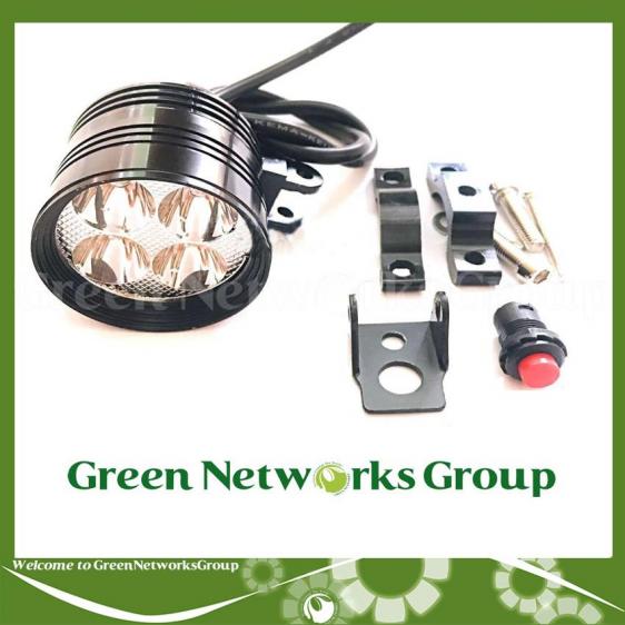 Đèn Trợ Sáng Xe Máy Đèn Led Xe Máy Đèn Pha Led L4 Loại Cao Cấp Siêu Sáng gắn xe đi phượt muôn nẻo đường 2021 GreenNetworks (đủ phụ kiện)