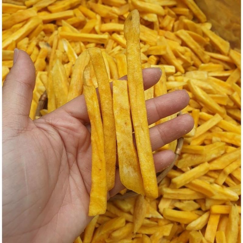 Khoai lang vàng cọng xuất khẩu lon 300gram hàng ngon nhà làm