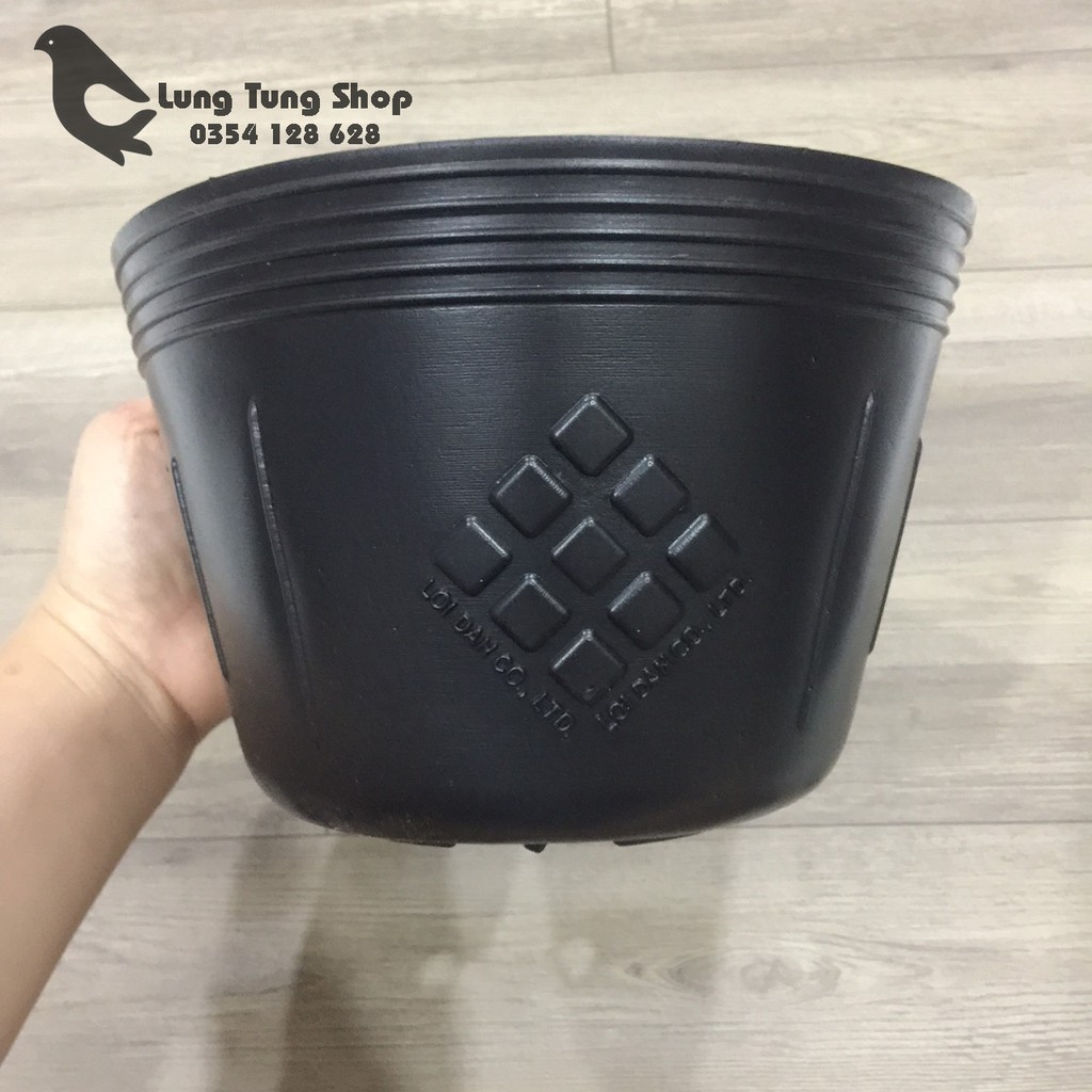 Chậu nhựa đen dẻo trồng rau , ươm mầm KT 20cm