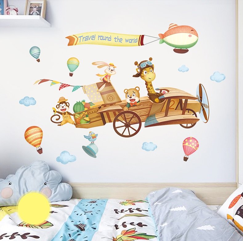 Decal dán tường Bay vào không gian - T21 -kiddecals