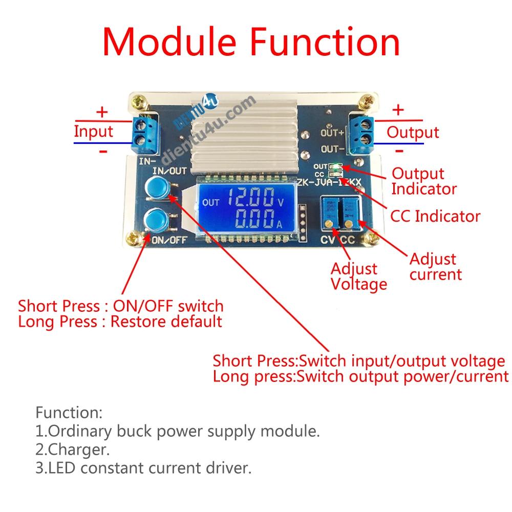 MẠCH NGUỒN HẠ ÁP HIỂN THỊ LCD 12A 12KX