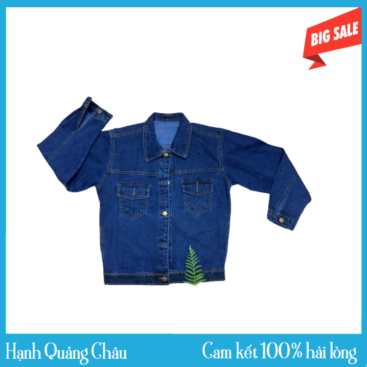 Áo khoác bò - áo khoác bò denim cho nữ chất đẹp dày dặn