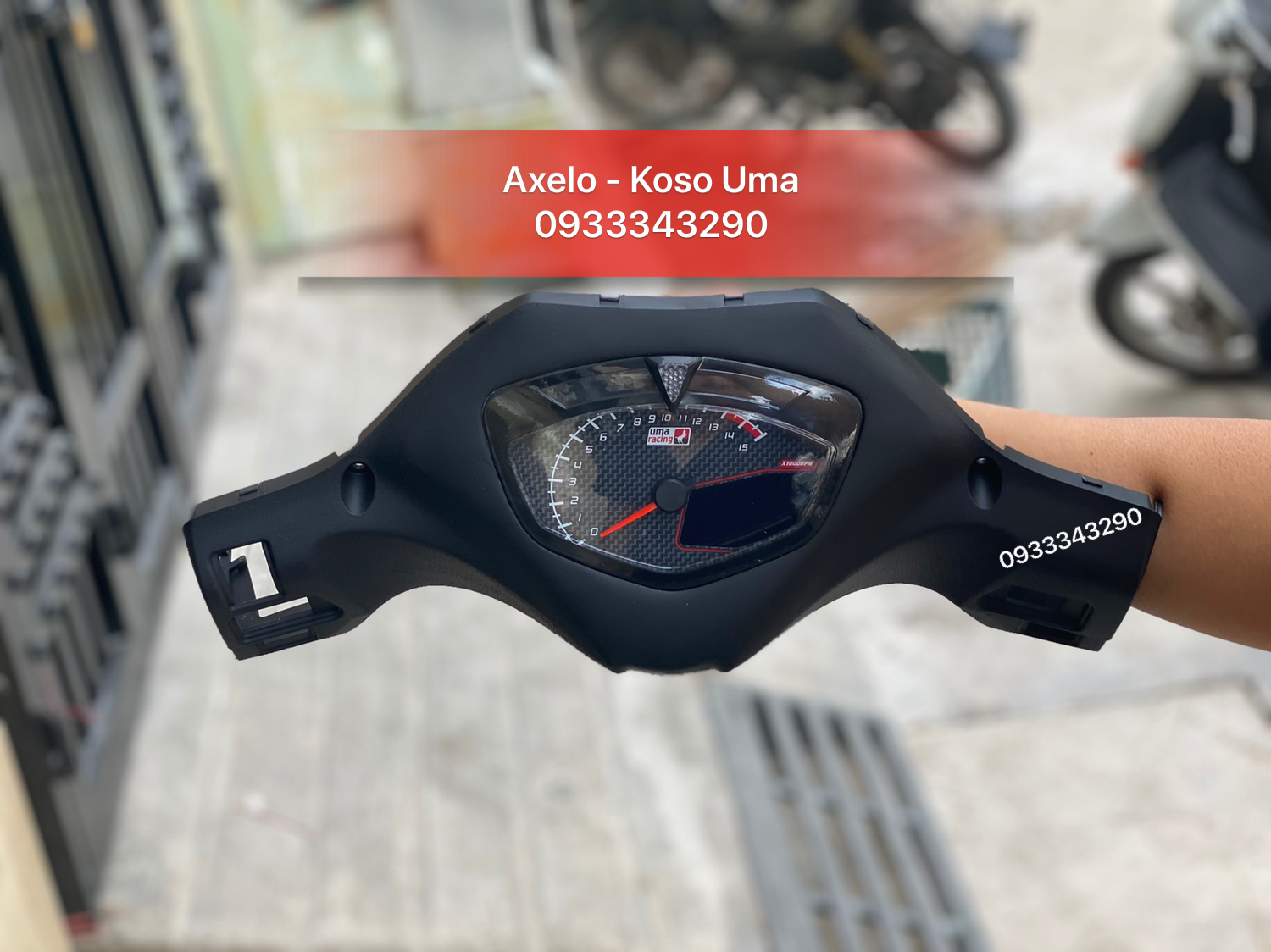 Trọn Bộ Bợ Cổ AXELO Chế Đồng Hồ Koso Uma