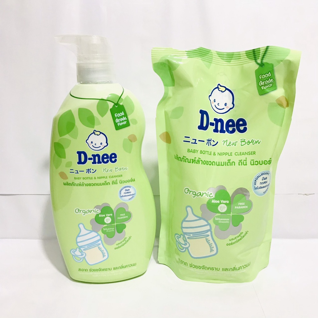 Nước rửa bình sữa Dnee Thái Lan ( Chuẩn tem Đại Thịnh ) túi 550ml hết mùi hôi