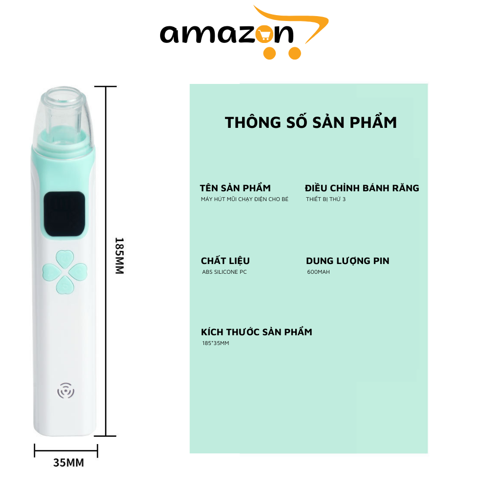 Máy Hút Mũi Thông Minh Cho Bé, Máy Hút Mũi Trẻ Em