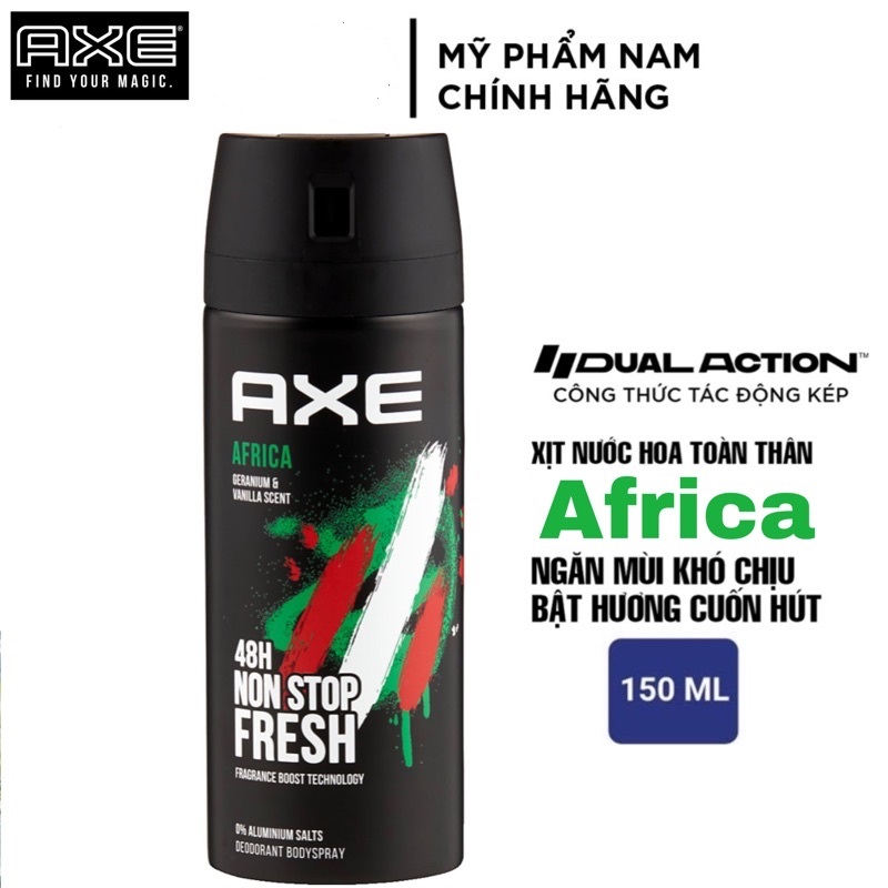 Xịt khử mùi nam AXE 150ml ( mẫu mới )