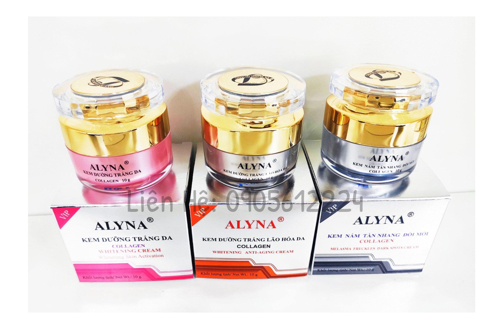 Kem dưỡng trắng da Collagen Alyna 10g