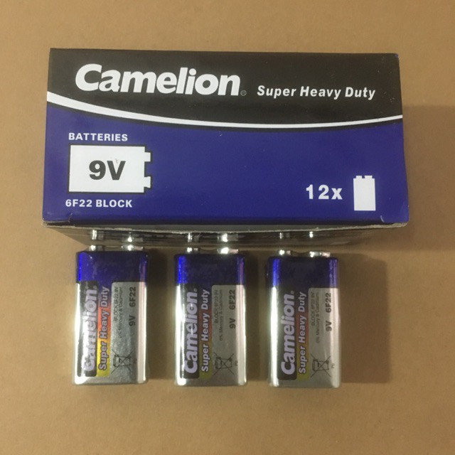 PIN 9V CAMELION (Sét nguyên Hộp 12 viên)