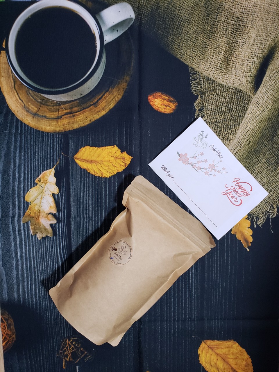 Cà phê rang mộc 100% Arabica O'Petit Cầu Đất túi 1kg