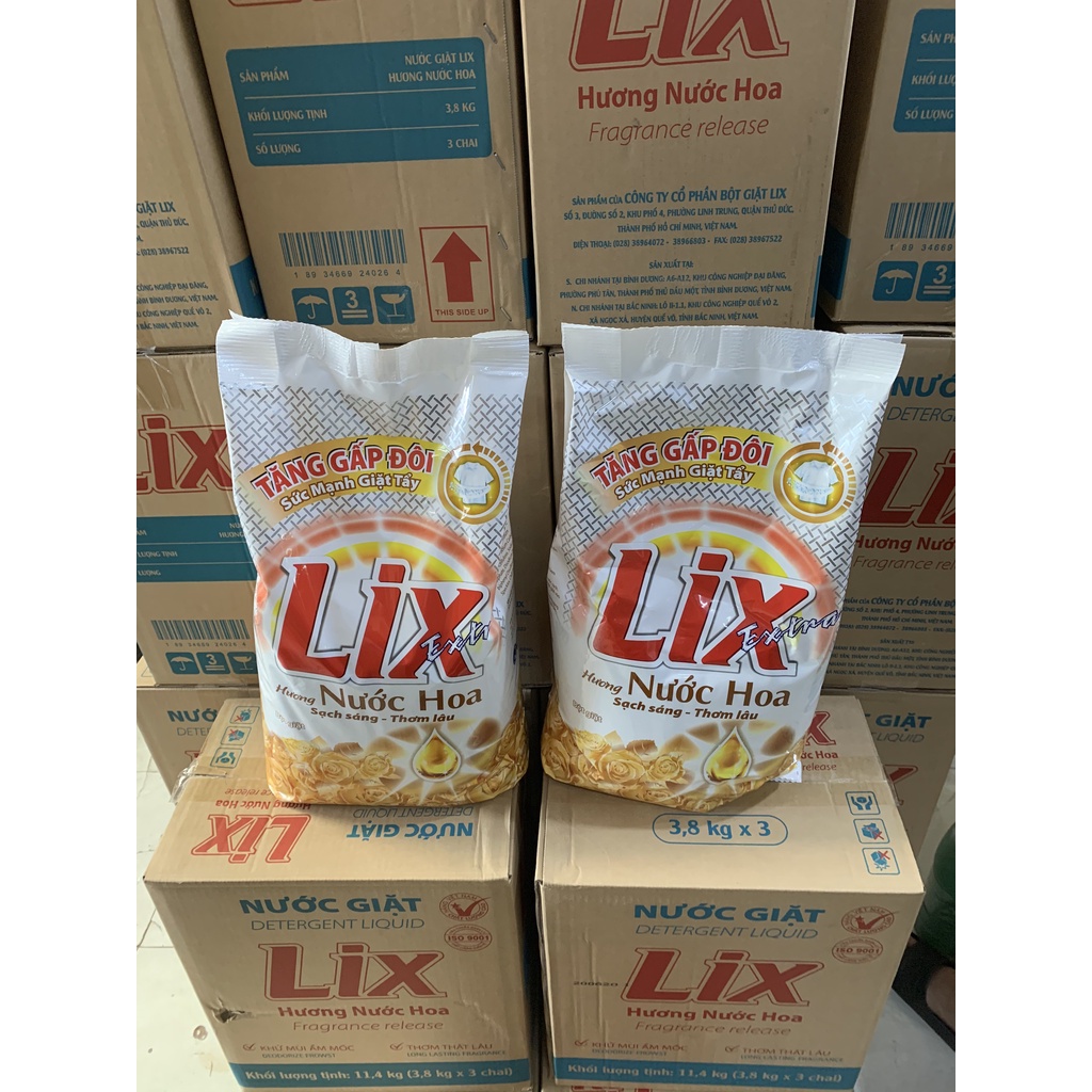 Nước xả vải Lix làm mềm vải Lix soft 3.6 lít hương Hoa Hồng Lixco Việt Nam ( MÀU HỒNG)