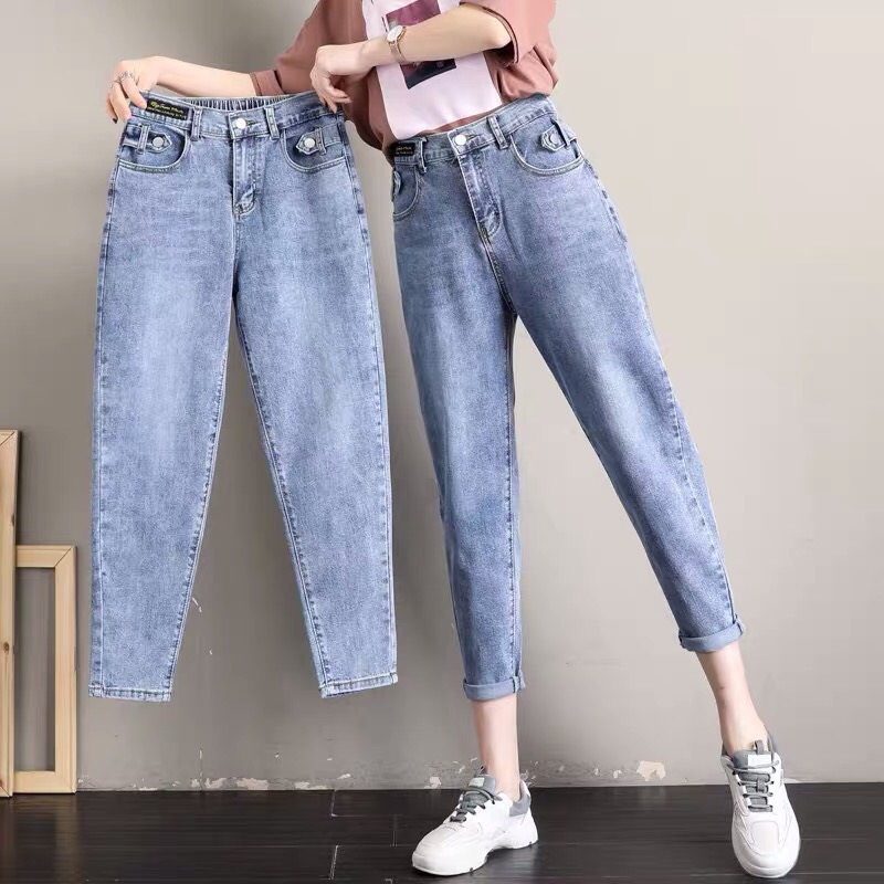 QUẦN JEAN BAGGY NỮ CHẤT BÒ LƯNG CAO THỜI TRANG CAO CẤP( hình thật shop tự chụp) HL STORE MS512