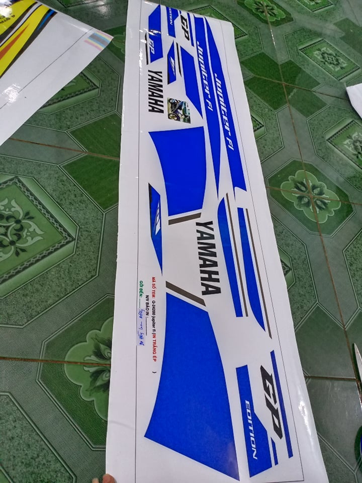 tem rời jupiter fi xanh gp dán xe trắng