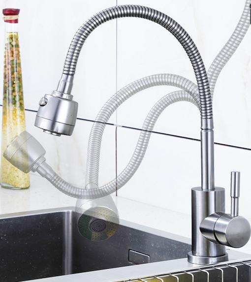 [HCM]Vòi Rửa Chén Lò Xo Inox 304 - Vòi Rửa Bát Lò Xo Inox 304