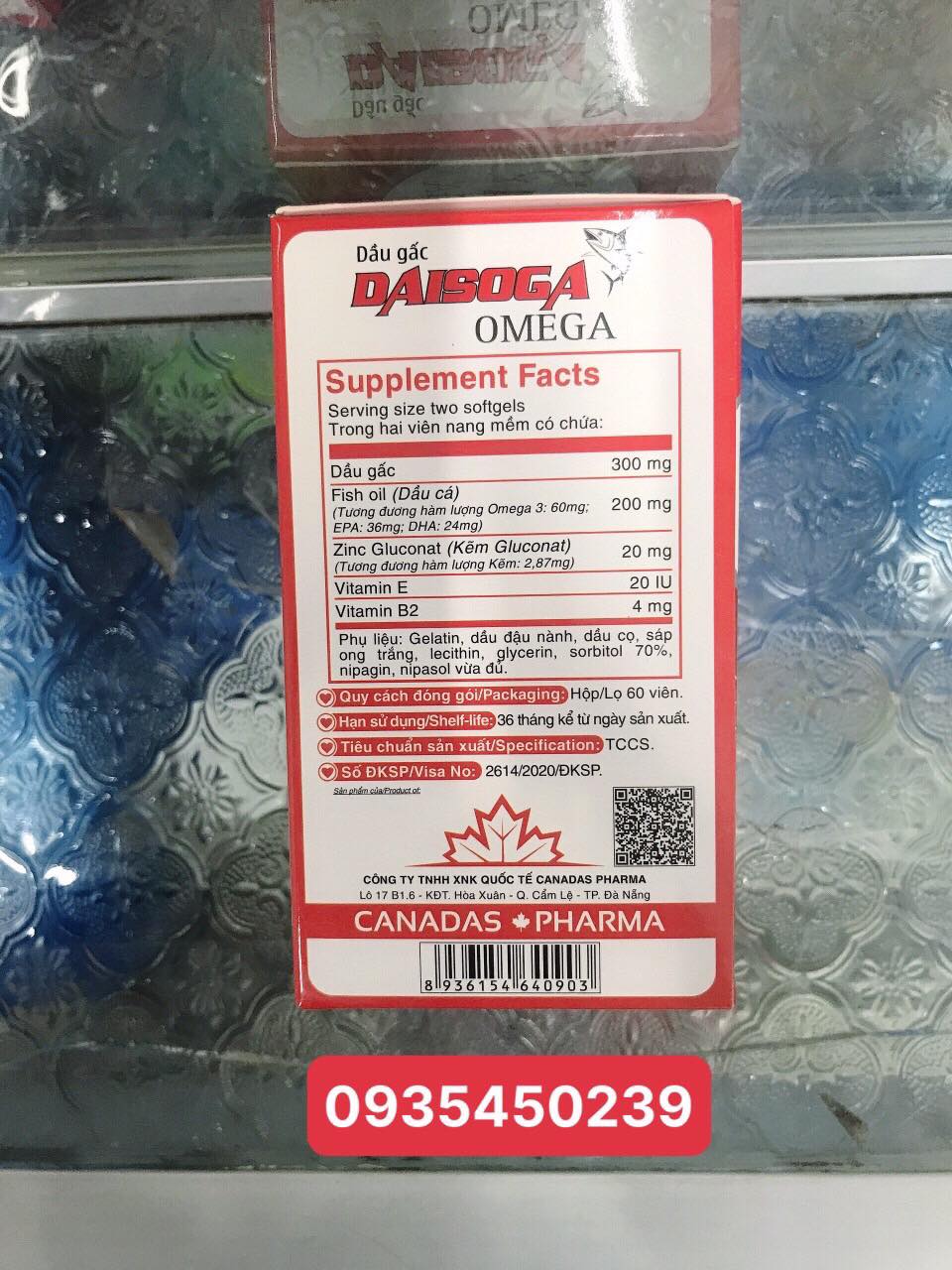 DAISOGAC OMEGA- Thực Phẩm Bảo Vệ Mắt