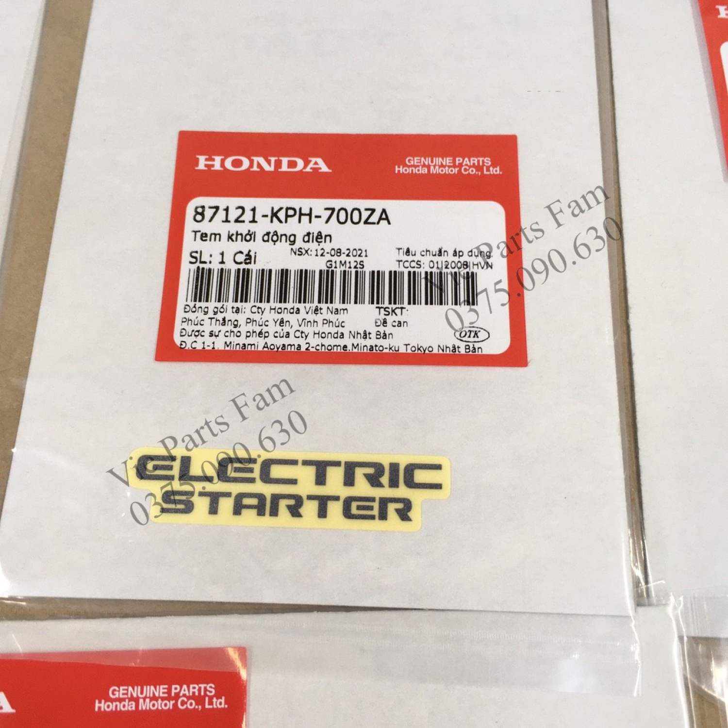 Combo bộ tem thông số Future Neo (bộ 7 tem), hàng din Honda mới 100%