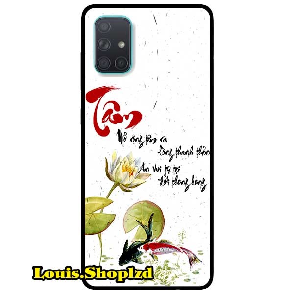 Ốp lưng dành cho samsung galaxy m51 - a51 - a71 - thư pháp tâm