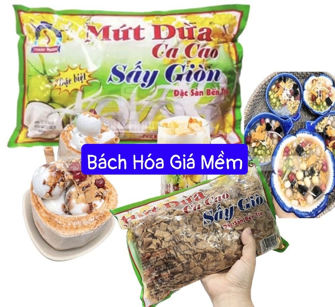 Mứt Dừa Sấy Giòn Thanh Thanh Gói 500gram