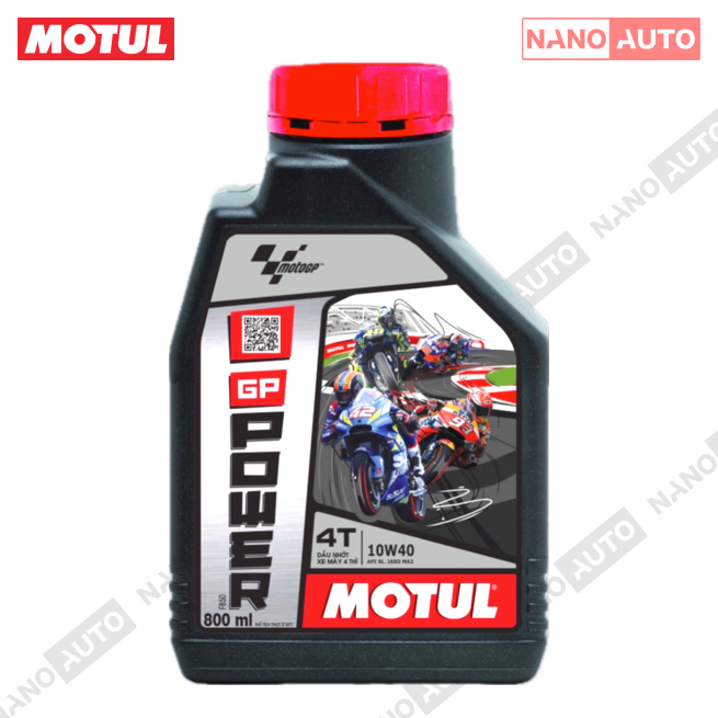Motul GP Power 4T 10W40 motorbike oil pan base oil 800ml mineral oil